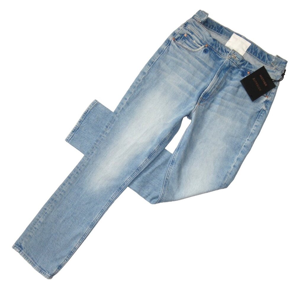 NWT Mother Superior The Dazzler Shift in I Confess High Rise Straight Jeans 30